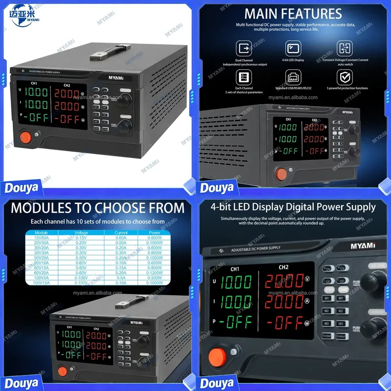 مصدر طاقة مختبري قابل للتعديل  - مراجعة High Power 60V 20A Bench Power Supply وسعره
