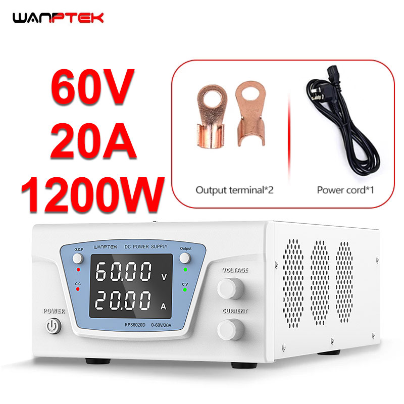 مزود طاقة مختبري قابل للتعديل  - مراجعة High Power 60V 20A Bench Power Supply وسعره