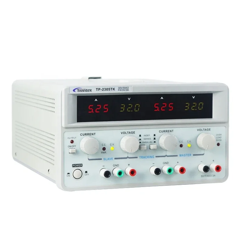 مصدر طاقة تيار مستمر مزدوج الق - مراجعة Dual Channel Linear Power Supply 30V 5A وسعره