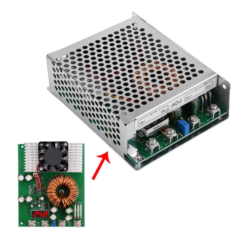 محول تيار مستمر إلى تيار مستمر - مراجعة Step Down Dc Power Supply Module 1000W وسعره