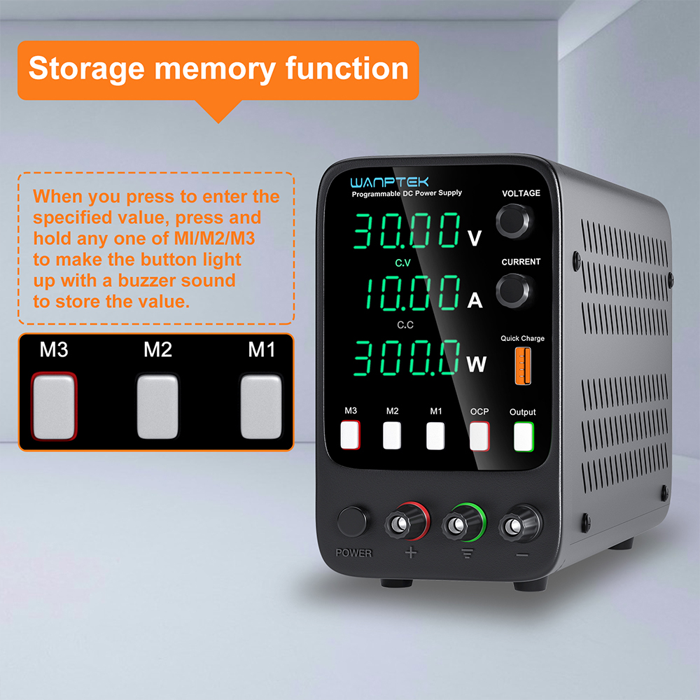 Wanptek قابل للتعديل تيار مستم - مراجعة Programmable Dc Power Supply 60V 10A وسعره